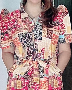 *Amor Filipiñana Printed Dress 0007
