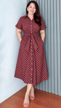 Load image into Gallery viewer, Cleo Polka Premium Cotton Dress 0002