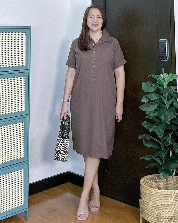*Denise Plain Dress 0089