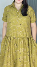 Load image into Gallery viewer, *Ara Eyelet Olive green Dress 0029