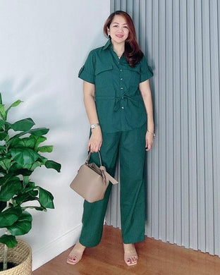 *Ingrid Plain Emerald Green Coordinates 0013