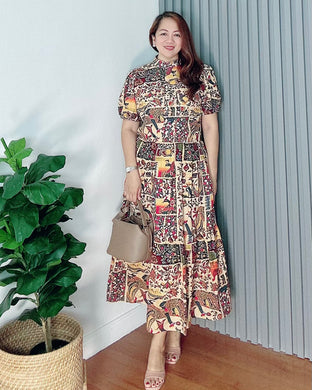 *Bianca Maxi Printed Dress 0256