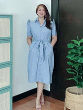 Load image into Gallery viewer, *Amor Filipiñana Premium Linen Dress 0003