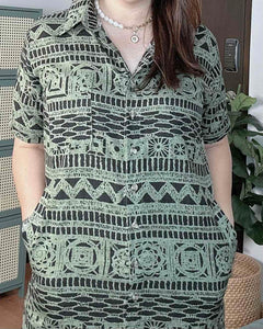 Nica Printed Tunic Dress  0085