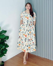 Load image into Gallery viewer, *Andi Drawstring Printed Dress 0046