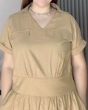 Load image into Gallery viewer, *Sam Maxi Plain Cotton Linen Dress 0021