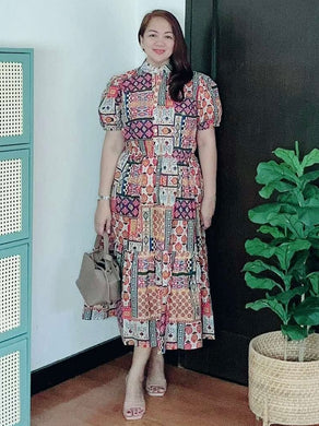 *Bianca Maxi Printed Dress 0257