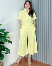 Load image into Gallery viewer, *Justine Yellow Premium Linen Coordinates 0019