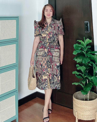 *Amor Filipiñana Printed Dress 0012
