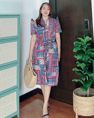 *Amor Filipiñana Printed Dress 0011