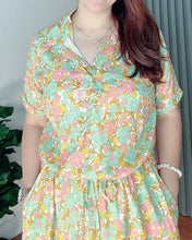 Load image into Gallery viewer, *Dahna Drawstring Printed Dress 0355