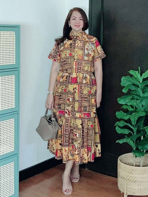 *Selena Maxi Printed Dress 0031