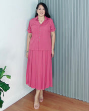 Load image into Gallery viewer, Trisha Plain Soft Linen Top and Skirt Coordinates 0031