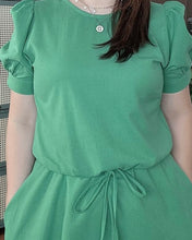 Load image into Gallery viewer, Alexa Plain Green Dress 0038