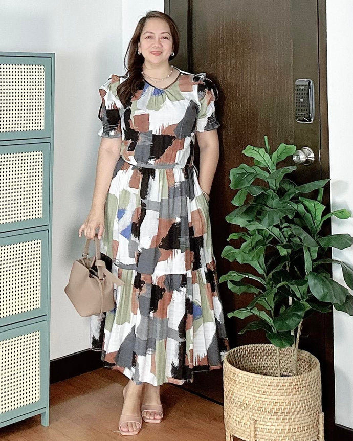 *Martha Maxi Printed Dress 0045
