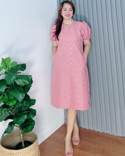 Load image into Gallery viewer, Scarlet Old Rose  Eyelet Dress 0023