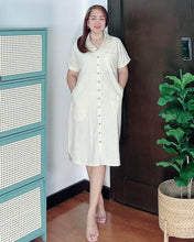 Load image into Gallery viewer, *Nicole Plain Cream Dress 0113