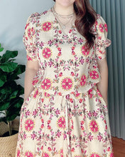 Load image into Gallery viewer, *Andi Drawstring Printed Dress 0043