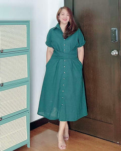 *Julia Maxi Plain Dress 0009