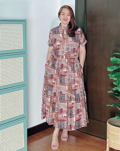 *Selena Maxi Printed Dress 0037