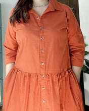 Load image into Gallery viewer, *Lucy Plain Rust Orange Dress 0010