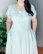 Load image into Gallery viewer, *Aubrey Mint blue Plain Dress 0170