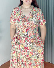 Load image into Gallery viewer, Mara Printed Overlap Dress 0029