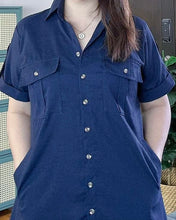 Load image into Gallery viewer, *Elena Premium Cotton Acid Linen Dress 0088