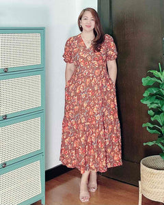*Ariana Printed Maxi Dress 0091