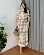 Load image into Gallery viewer, *Martha Maxi Checkered Dress 0071
