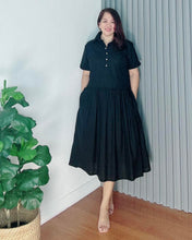 Load image into Gallery viewer, *Ara Premium Linen Black Dress 0010