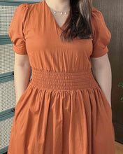 Load image into Gallery viewer, Sigrid Maxi Plain Rust Orange Dress 0067