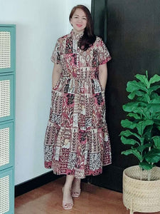 *Selena Maxi Printed Dress 0030