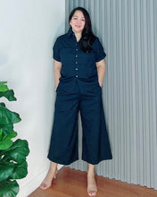 Load image into Gallery viewer, *Monique Premium Linen Dark Navy Blue  Coordinates  0014