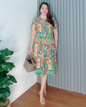 Load image into Gallery viewer, Belle Printed Dress 0010
