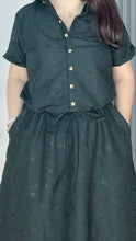 Load image into Gallery viewer, *Dahna Embroidered Eyelet Dress 0362