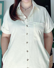 Load image into Gallery viewer, *Nicole Plain Cream Dress 0113