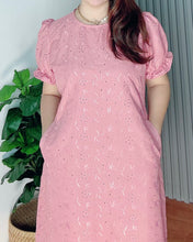 Load image into Gallery viewer, Scarlet Old Rose  Eyelet Dress 0023