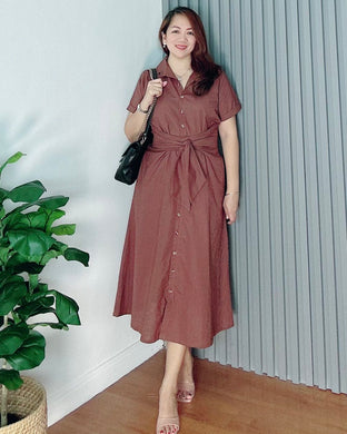 *Julia Maxi Premium Linen Dress 0027