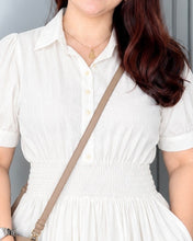 Load image into Gallery viewer, *Diana Cotton Linen White Dress 0129