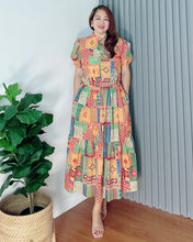 Load image into Gallery viewer, *Bianca Maxi Printed Dress 0258