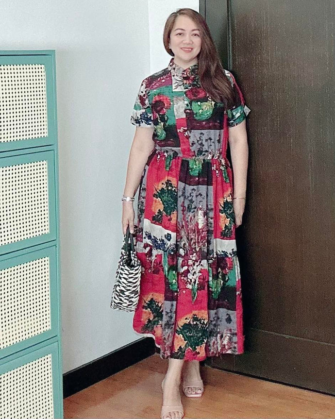 *Selena Maxi Printed Dress 0027