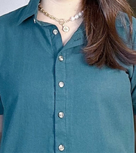 Load image into Gallery viewer, *Lucy Plain Green Dress 0029