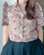 Load image into Gallery viewer, *Maria Filipiñana Inspired Eyelet Top 0035