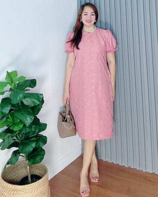 Scarlet Old Rose  Eyelet Dress 0023
