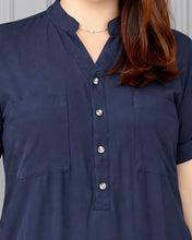 Load image into Gallery viewer, *Hailey Plain Soft Denim Dress 0111