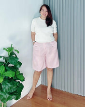 Load image into Gallery viewer, *Camia Stripe Pink Short 0016