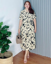 Load image into Gallery viewer, *Donna Printed Drawstring Dress 0369