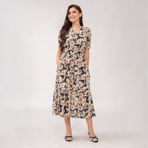 Sale! Sigrid Maxi Printed Dress 0044