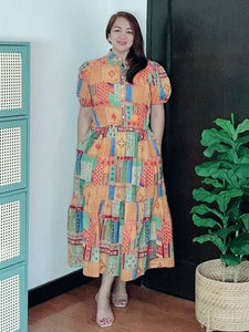 *Bianca Maxi Printed Dress 0258